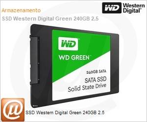 WDS240G2G0A - Unidade de Disco Rgido (HD) de Estado Slido [SSD] 240GB Western Digital WD Green SATA III 2.5"